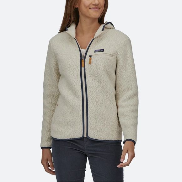 Patagonia Jackets & Blazers - PATAGONIA Women's Retro Pile Hoody in Pelican